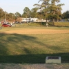 Large, exterior warm up area