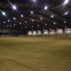 Arena interior at night