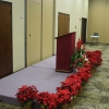 We offer risers and lecturns for speakers and presenters